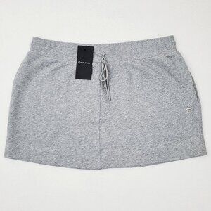 FABLETICS Womens Size XL Gray Heather Casual Year Round Terry Mini Skirt NWT